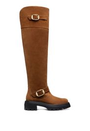 Stuart Weitzman 50mm Emerson Moto boots - Marrone