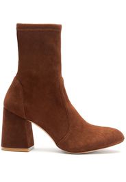 Stuart Weitzman ankle-length suede boots - Marrone
