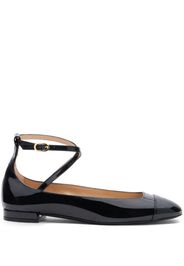 Stuart Weitzman leather ballerina shoes - Nero