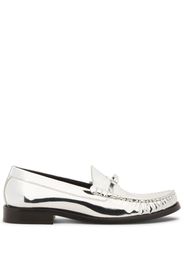 Stuart Weitzman Mocassini Lottie Bow - Argento