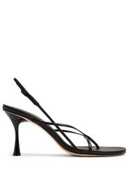 Studio Amelia Wishbone 90mm leather sandals - Nero