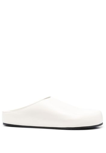 Studio Nicholson round-toe leather slippers - Bianco