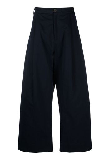Studio Nicholson wide-leg high-waisted trousers - Blu