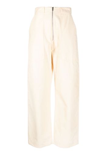 Studio Nicholson high-waisted wide-leg trousers - Toni neutri