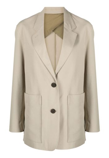 Studio Nicholson oversize frame blazer - Toni neutri