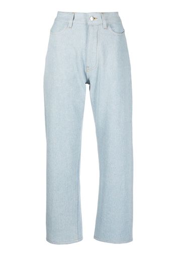 Studio Nicholson light-wash cropped denim trousers - Blu