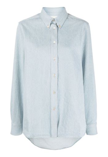 Studio Nicholson light-wash denim shirt - Blu