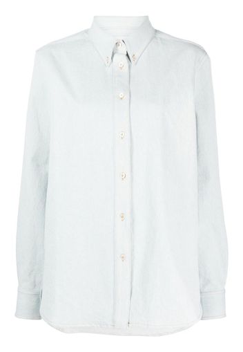 Studio Nicholson oversize plain shirt - Blu