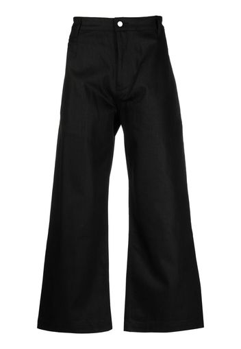 Studio Nicholson wide-leg denim trousers - Nero