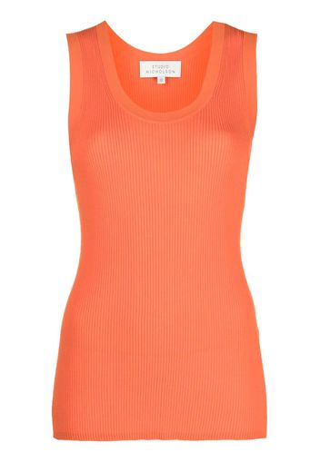 Studio Nicholson Rakko knitted sleeveless top - Arancione