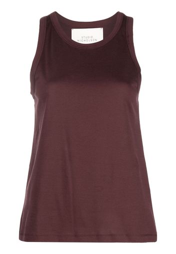 Studio Nicholson Circa cotton tank top - Marrone