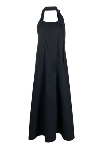 Studio Nicholson open-back flared long dress - Blu