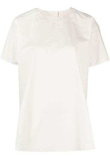 Studio Nicholson short-sleeve cotton blouse - Toni neutri