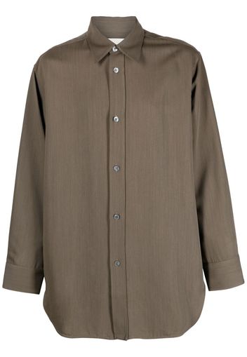 Studio Nicholson Akako twill-weave shirt - Verde