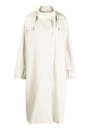 Studio Nicholson double-breasted hooded coat - Toni neutri