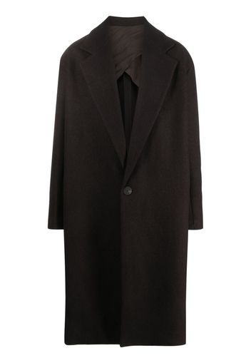 Studio Nicholson single-breasted midi coat - Marrone