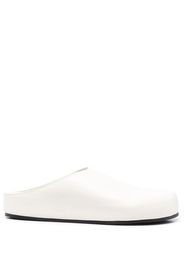 Studio Nicholson round-toe leather slippers - Bianco