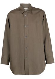 Studio Nicholson Akako twill-weave shirt - Verde