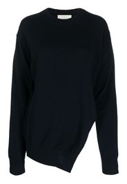 Studio Nicholson Sanpo asymmetric wool jumper - Blu