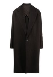 Studio Nicholson single-breasted midi coat - Marrone