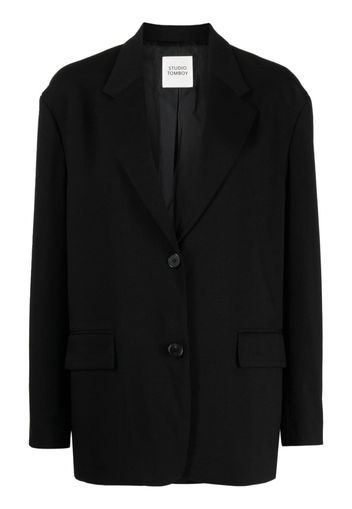 STUDIO TOMBOY notched-lapels single-breasted blazer - Nero