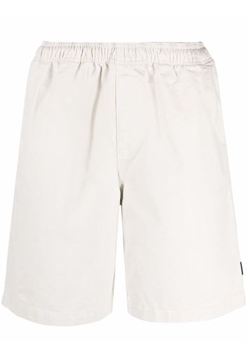 Stussy logo-patch elasticated shorts - Bianco