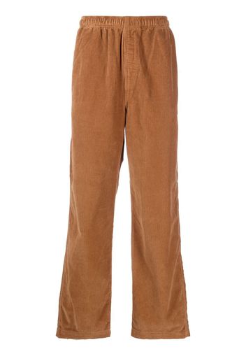 Stüssy Pantaloni Wide Wale a coste - Marrone