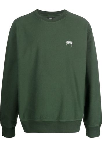 Stüssy Felpa girocollo con stampa - Verde