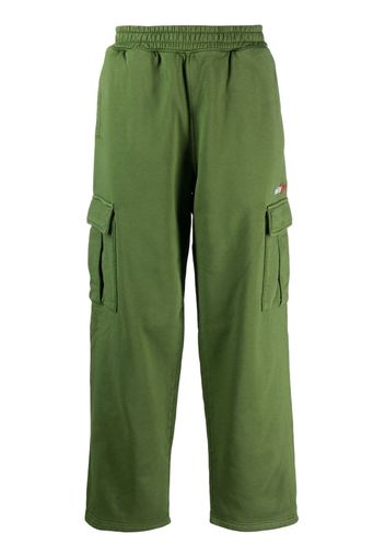 Stüssy Pantaloni dritti con ricamo - Verde