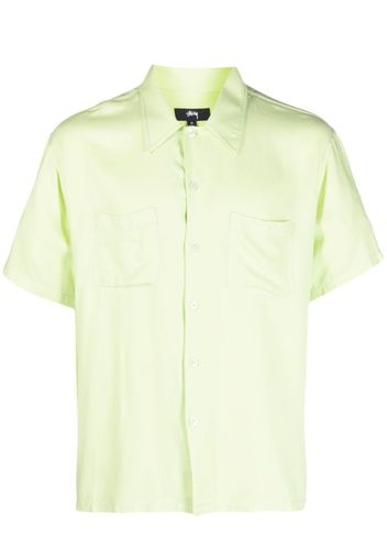 Stüssy contrast-stitching short-sleeve shirt - Verde