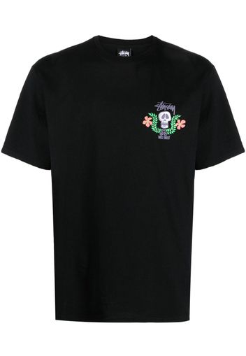 Stüssy T-shirt Skull Crest - Nero