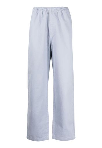 Stüssy elasticated-waist straight-leg trousers - Blu