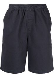 Stussy straight-leg twill track shorts - Blu