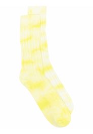 Stussy Calzini con fantasia tie dye - Giallo