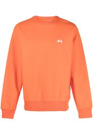 Stüssy logo-embroidered crewneck sweatshirt - Arancione