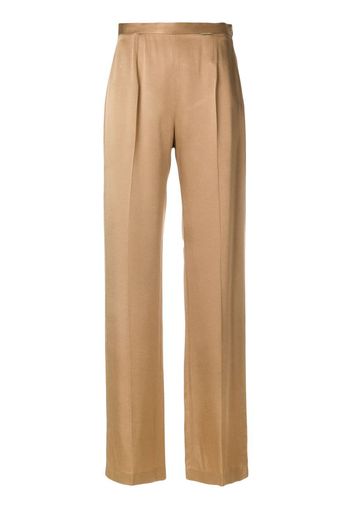 high waisted flared trousers