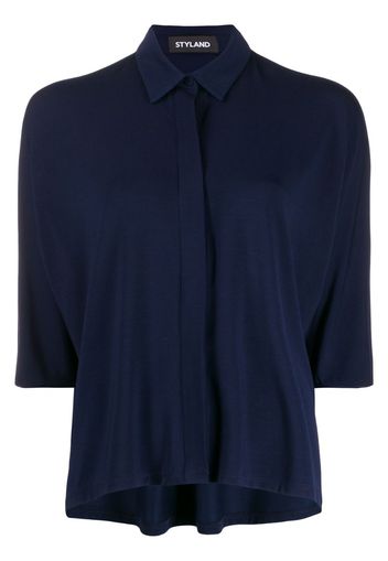 asymmetric hem blouse