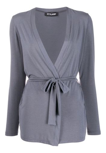 belted lightweight cardigan