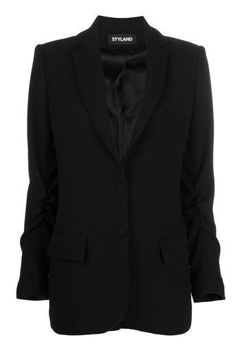 longline single-breasted blazer