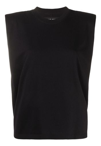 boxy sleeveless T-shirt