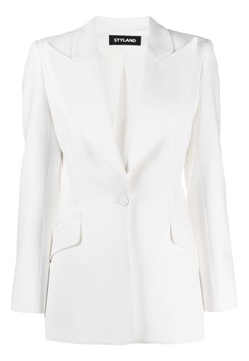 Styland Blazer avvitato monopetto - Bianco