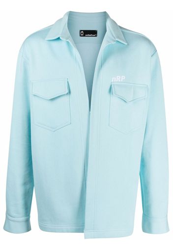 Styland collared shirt jacket - Blu