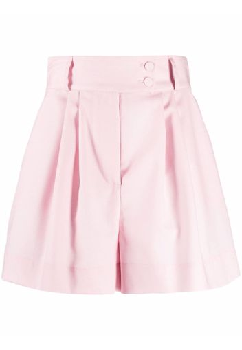 Styland high-rise pleated shorts - Rosa