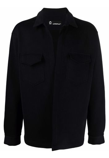 Styland logo-embroidered shirt jacket - Nero