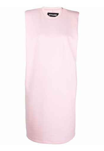 Styland padded-shoulder dress - Rosa