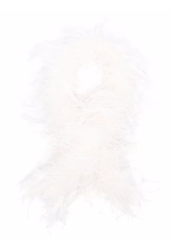 Styland ostrich feather scarf - Bianco