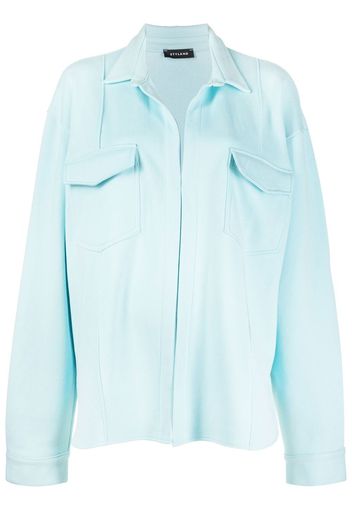 STYLAND Giacca-camicia con vestibilità comoda - Blu