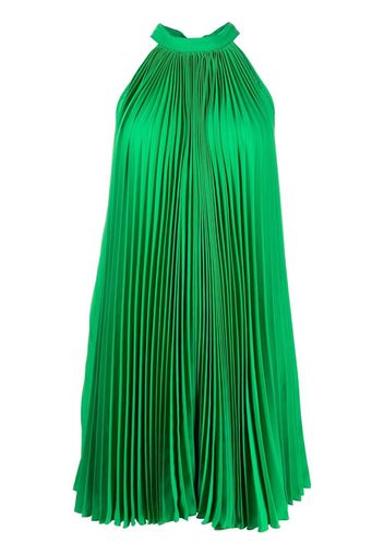 Styland halterneck pleated shift dress - Verde