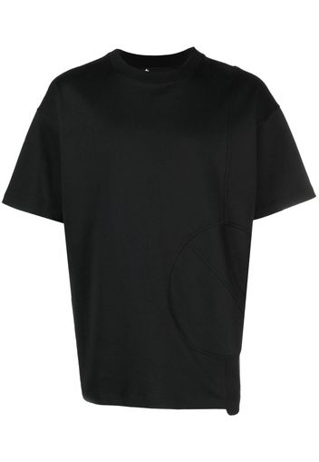 STYLAND embroidered-edge organic-cotton T-shirt - Nero