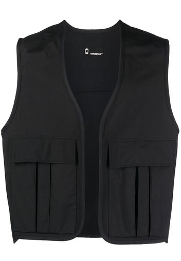 STYLAND x notRainProof open-front vest - Nero